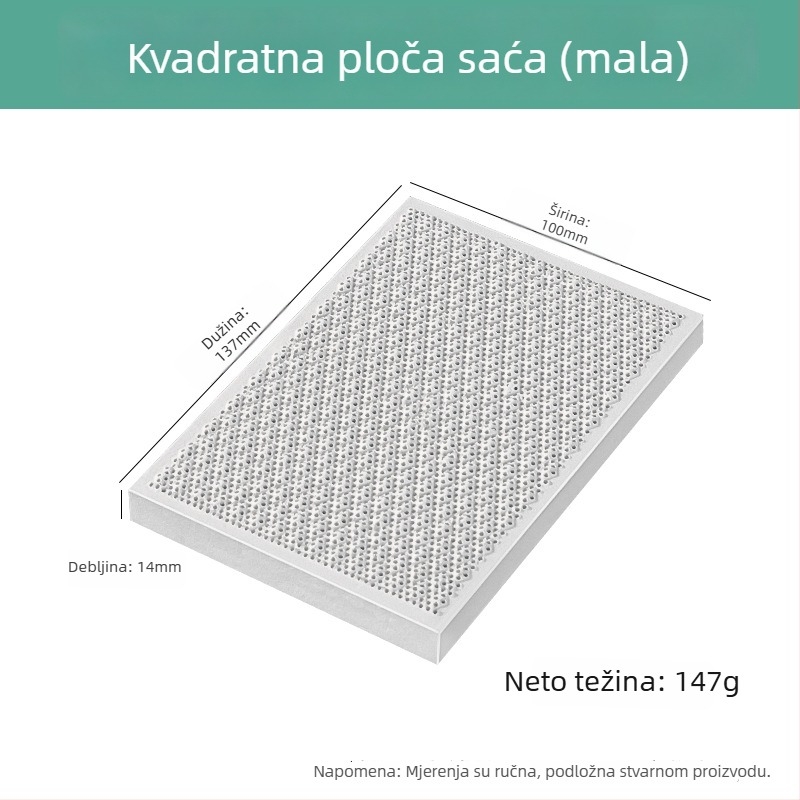 Kvarcna četverokutna cigla sa šest nogu, otporna na visoke temperature, za ploču za zavarivanje, obradu nakita i alate za pozlaćivanje