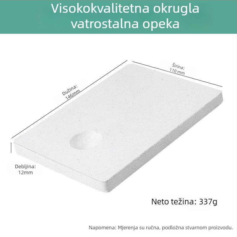 Kvarcna četverokutna cigla sa šest nogu, otporna na visoke temperature, za ploču za zavarivanje, obradu nakita i alate za pozlaćivanje