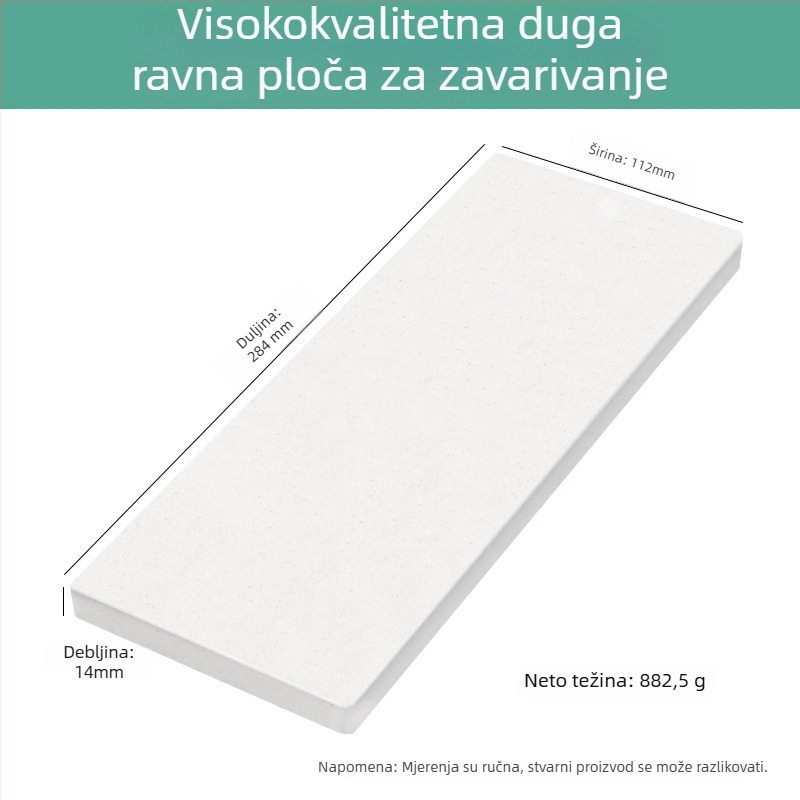 Kvarcna četverokutna cigla sa šest nogu, otporna na visoke temperature, za ploču za zavarivanje, obradu nakita i alate za pozlaćivanje