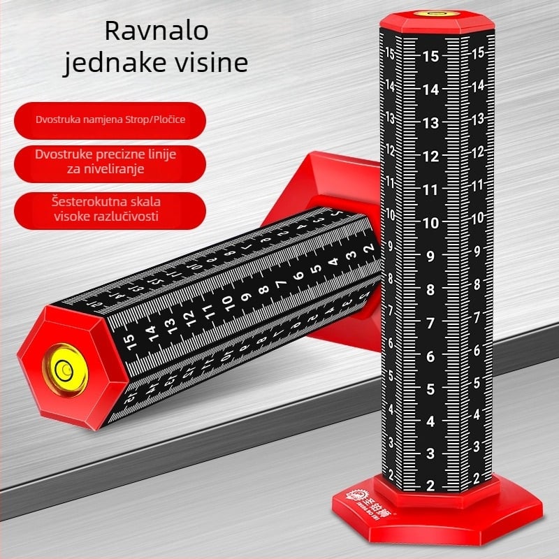 Konturna mjerač za zidare – alat za poravnavanje pločica na podu i nosivih greda na stropu