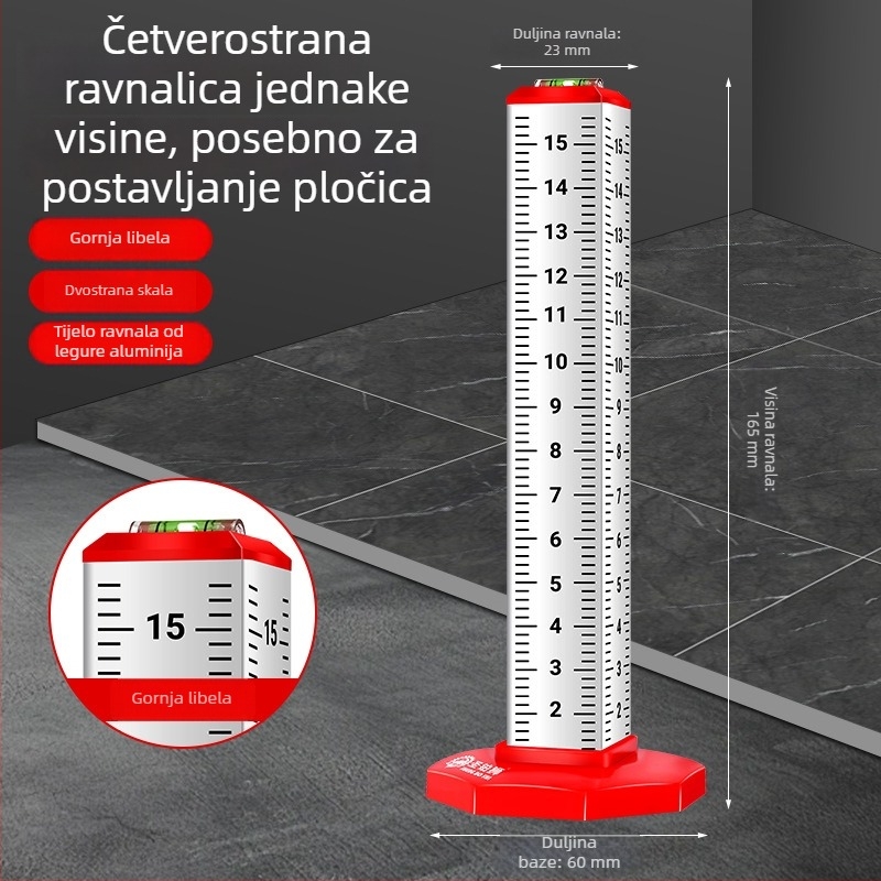Konturna mjerač za zidare – alat za poravnavanje pločica na podu i nosivih greda na stropu