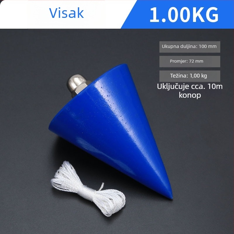 Set težina za olovnicu za drvnu industriju — konusne težine 2 kg i 10 kg