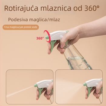 Višekapacitetna sprej-bočica s podesivim mlazom za kućnu njegu biljaka
