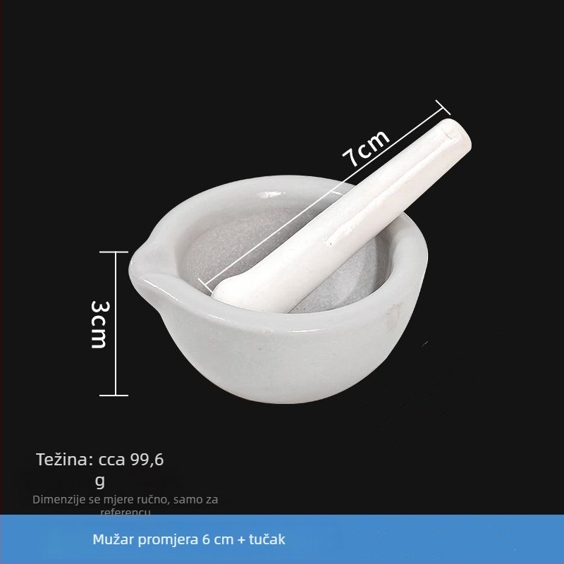 Keramički mortar i pestle set, veličine 60–305 mm