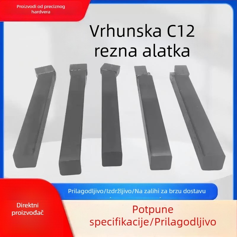 CNC alat za tokarenje C12 — držač noža, mali alat za tokarenje, lijevi i desni alat