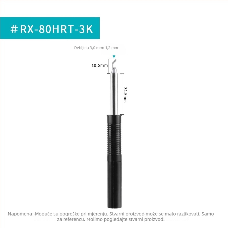 GOOT RX-80HRT univerzalni vrh za lemilo, s grijanjem jezgre, oblik potkove