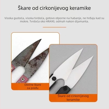 Keramičke izolirane škare za elektroniku, antistaticke, kompaktne i prijenosne