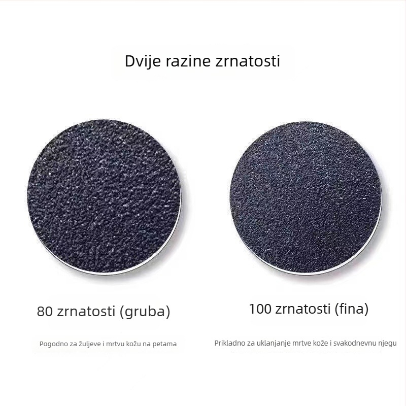 Pribor za električni pilnik za stopala: debeli i tanki abrazivni diskovi za pedikuru, glava za brušenje s papirom za brušenje za uklanjanje mrtve kože