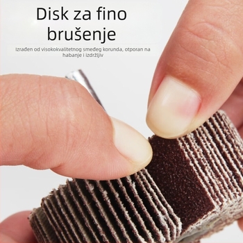 Kraftwell glava za brušenje oštrica s držačem, uklanjanje hrđe brusnim prstenom, brusni kotač i list brusnog papira