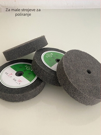 10-otvorni vlaknasti polirni kotač, netkani abrazivni kotač, za nehrđajući čelik, 100x25x10 mm