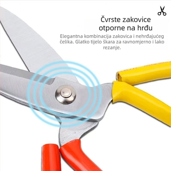 Ispravne kuhinjske i krojačke škare, visoka tvrdoća i oštrina, nehrđajući čelik, ručna izrada, za kućnu i industrijsku upotrebu