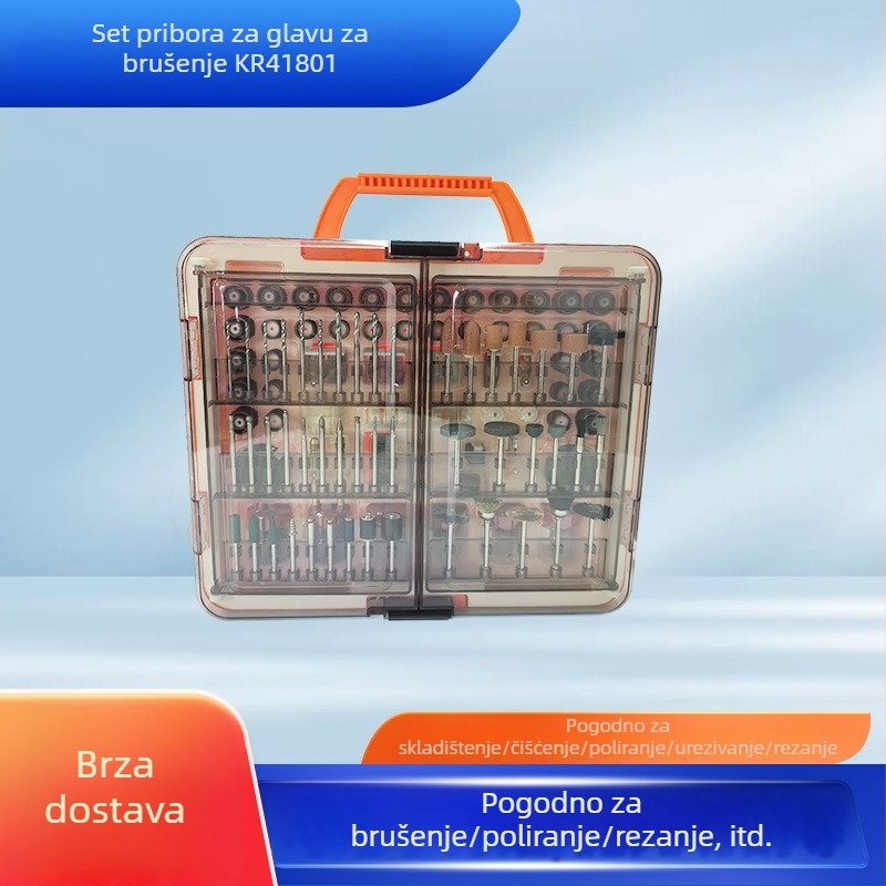 418-dijelni set glavica za poliranje i brušenje alata, za preciznu obradu kalupa – više veličina