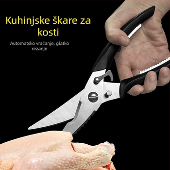 Nehrđajući čelične višefunkcionalne kuhinjske škare za pileće kosti, priprema hrane, kampiranje i roštilj