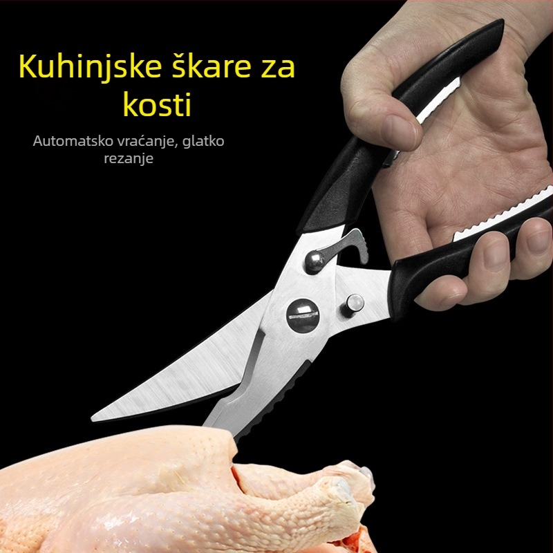 Nehrđajući čelične višefunkcionalne kuhinjske škare za pileće kosti, priprema hrane, kampiranje i roštilj