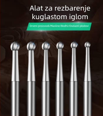 Električni gravirajući alat s ball needle i wave needle, rotirajuća datoteka za rezbarenje slonova kosti i šuplje rezbarenje maslinovog jezgra, plava kutija, zubni nož