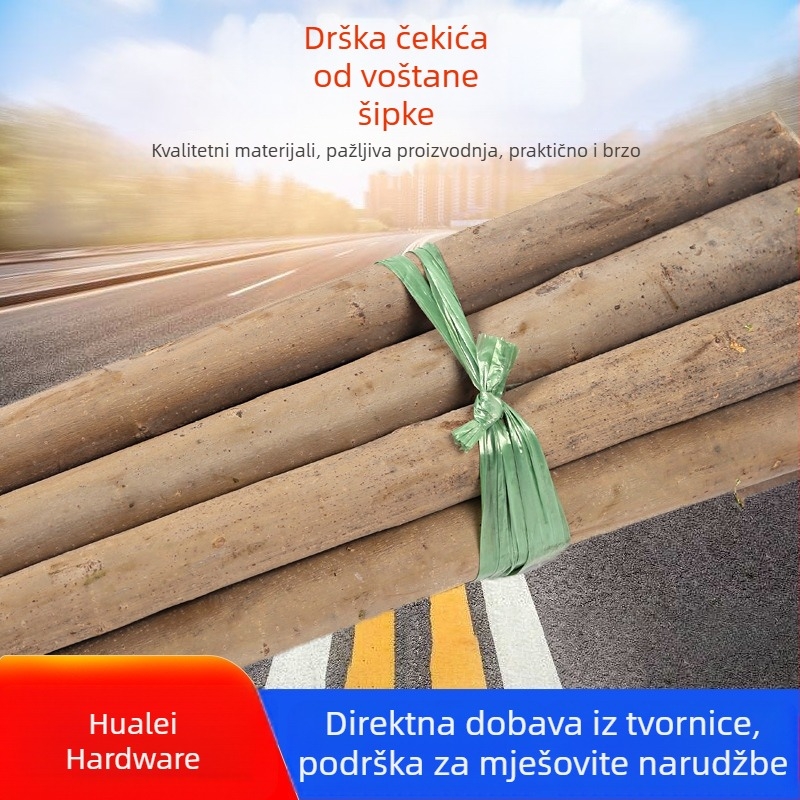 Kladivo na palici s odvojivom drvenom drškom, voskirana drvena drška, čvrsto drvo
