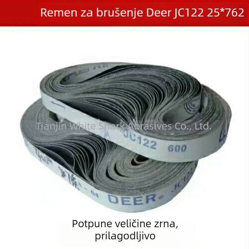 Brusna traka JC122, 762×25 mm, crna i crvena GXK51 abrazivna traka, za brušenje metala i drva