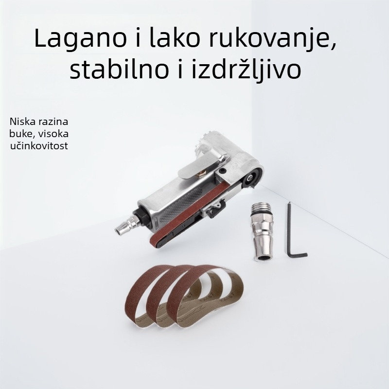 Industrijska pneumatska brusilica s remenom, ručna kompaktna brusilica