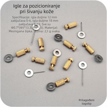 DIY alat za kožno šivanje – pozicionirajuća igla 0-6/6-12