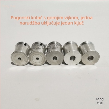 DIY Mini brusilica za pojas — pogonski kotač, mali polirni stroj, aluminijska legura, mini brusilica, širina 30 mm, pribor za pogonski kotač