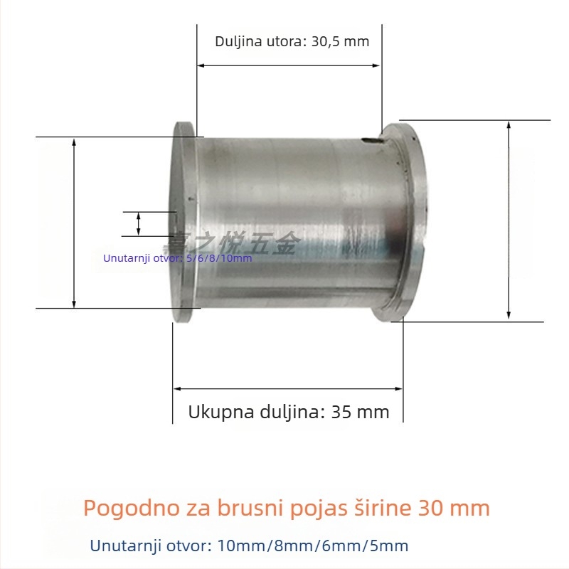 DIY Mini brusilica za pojas — pogonski kotač, mali polirni stroj, aluminijska legura, mini brusilica, širina 30 mm, pribor za pogonski kotač