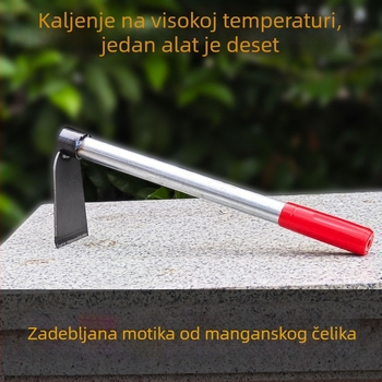 Vrtna motika s drškom od mangan čelika, mala veličina za sadnju povrća i cvijeća, prorjeđivanje tla i uklanjanje korova