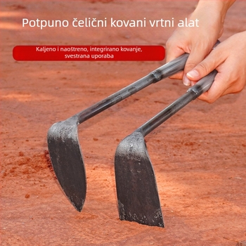 Mala čelična motika za kućnu upotrebu – uklanjanje korova, sadnja povrća i cvijeća, višefunkcijski alat za kopanje tla