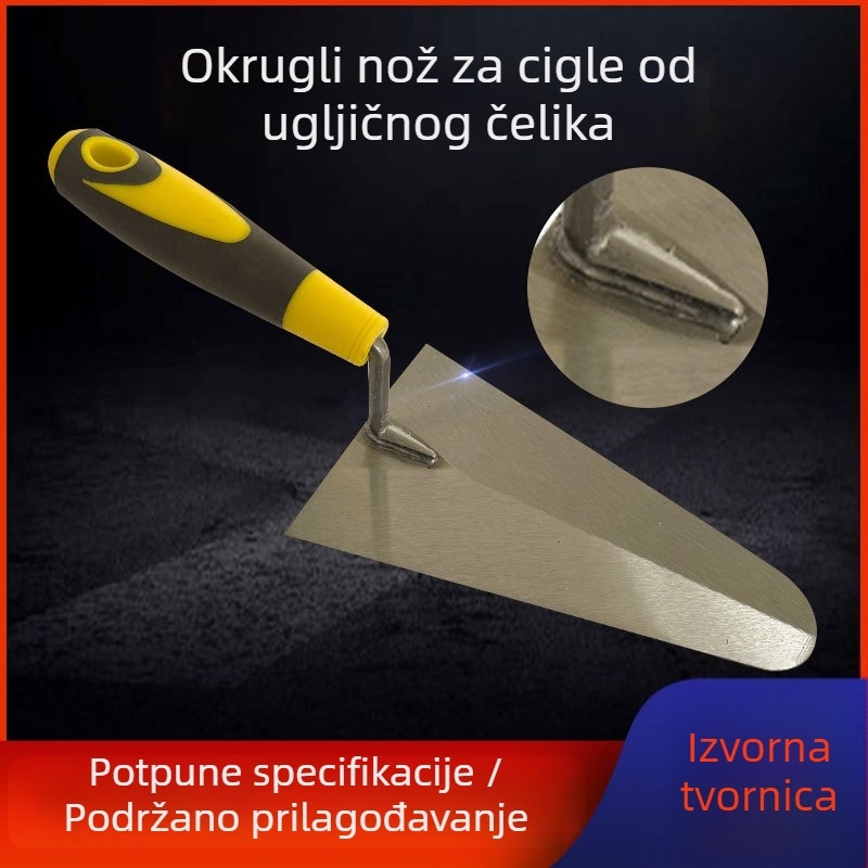 Špatula s ovalnom glavom za žbukanje i ciglano zidanje