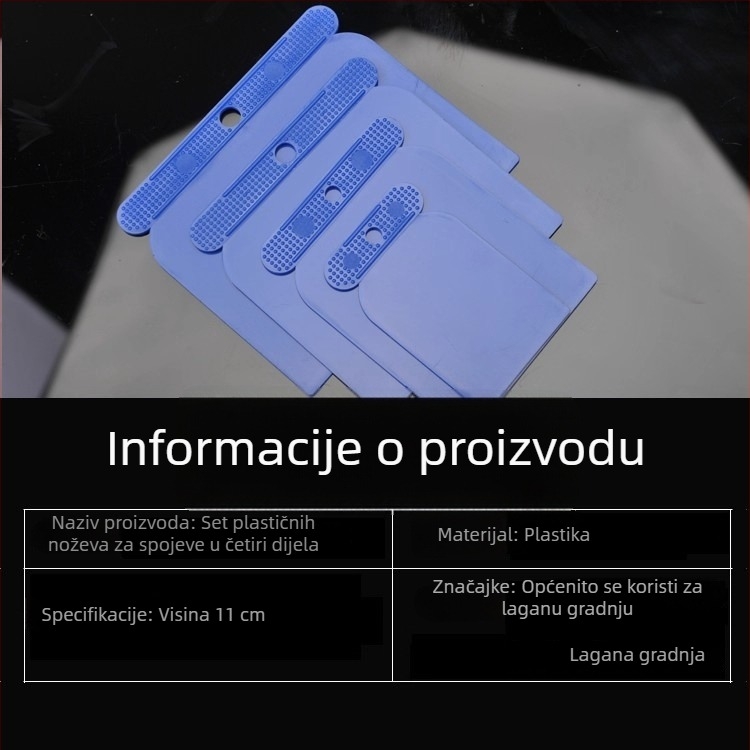 Nehrđajući čelik – debela špatula za mort i strugalica