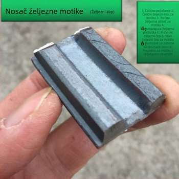 Dvostruka motika s drvenom drškom i glavom od alatnog čelika, širina 23 cm, ukupna duljina 40 cm; pogodna za poljoprivredu, industriju, vrt i uzgoj.
