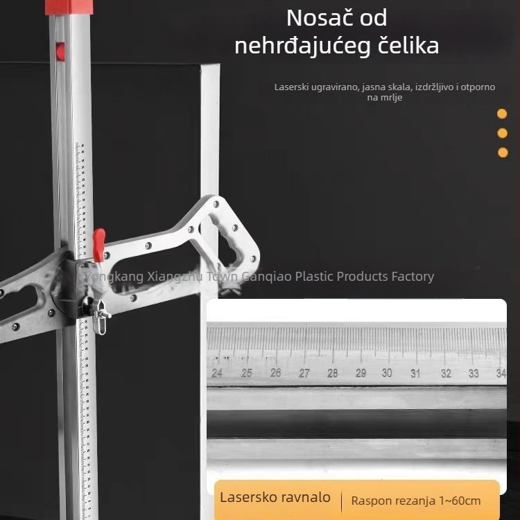 Rezač za suhozid s aluminijske legure s cijelim aluminijskim držačem – ručni alat za obradu drveta za rezanje i završnu obradu ploča