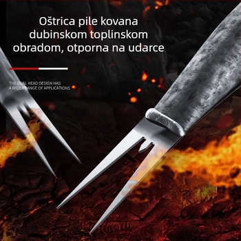 Alat za žetvu kukuruze: uklanjanje mladica i odvajanje klasova, bez sagibanja, za berbu kukuruze i slatkog krumpira, tvrdi mangan čelik