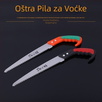 Dezhizhu Pila za voćke drveće, okvir od čelika 65#, za orezivanje voćnjaka i drvetarstvo – ručna kućna pila