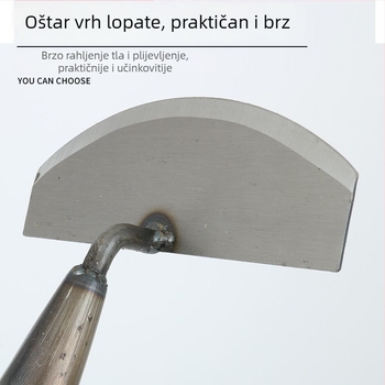 Alat za košenje trave i uklanjanje korova za kućnu upotrebu, motika od mangan čelika s nagibom glave