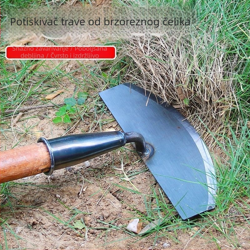Alat za košenje trave i uklanjanje korova za kućnu upotrebu, motika od mangan čelika s nagibom glave