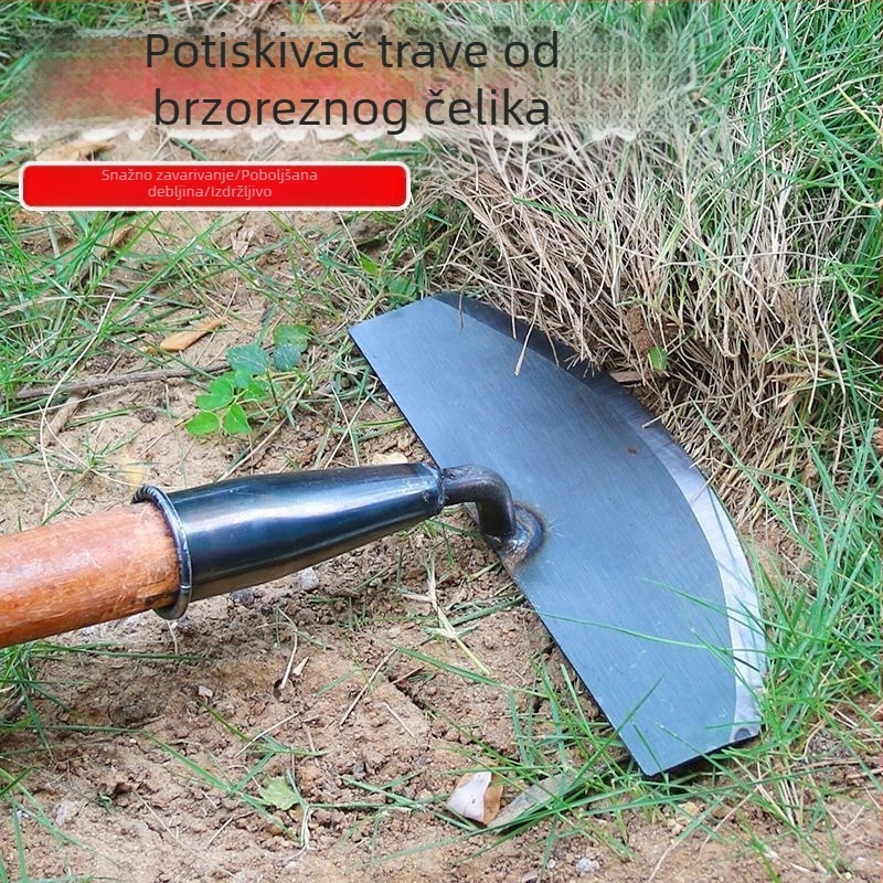 Alat za košenje trave i uklanjanje korova za kućnu upotrebu, motika od mangan čelika s nagibom glave