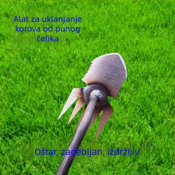 Petozubno integrirano grablje za uklanjanje korova i prozračivanje tla, 69Mn čelik, vrtni alat