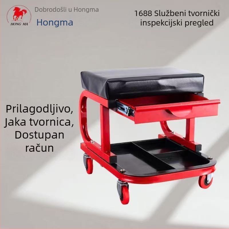 Prilagođeni stol za popravak automobila s pohranom alata