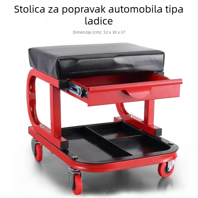 Prilagođeni stol za popravak automobila s pohranom alata