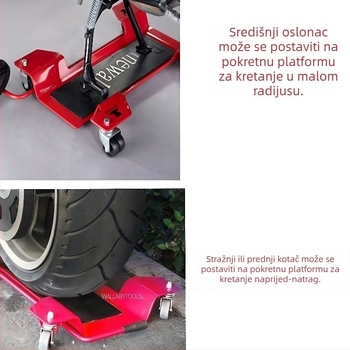 Pokretni stalak za motocikl i alat za popravak