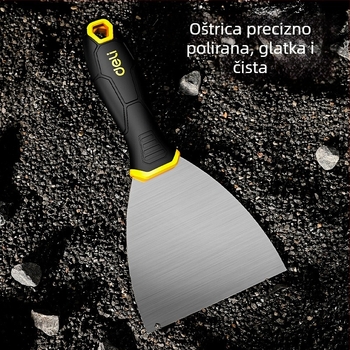 DL-HD5 Špatula s plastičnom ručkom, 5-inčna oštrica od nehrđajućeg čelika za žbukanje