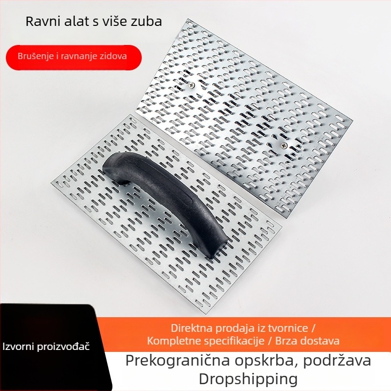 Ručni željezni planer s više zuba za završnu obradu drveta i zidnih površina