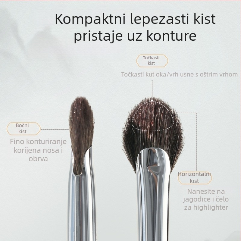 Guo Xiaoniu četkica za highlighter u obliku fan-a, s finim vunenim dlačicama, nježna za suptilno isticanje