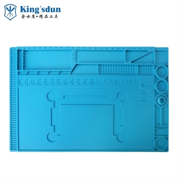 Kingsshield KS-630018 Visokotemperaturna silikonska izolacijska podloga za održavanje mobilnih telefona i zavarivanje, protuklizna radna ploča 45×30 cm