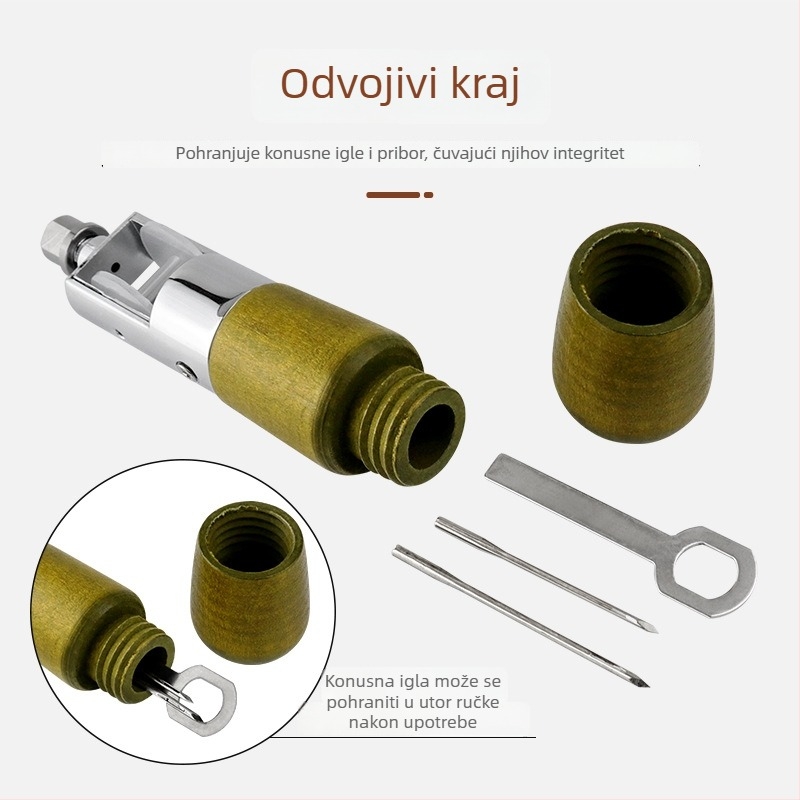 PDV uključen: DIY alati za kožne zanate – alat za graviranje kože, šivaći alat za kožu, voskasta niti, kanvas igla