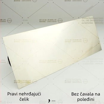Špatula za gletovanje s ručkom od magnezijevog legura i nehrđajućeg čelika, dekorativni alat