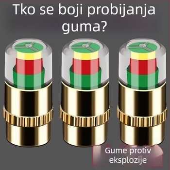 Bakrena kapica za praćenje tlaka u gumama s dvostrukim prikazom