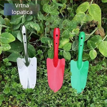 Šarena vrtna lopata za kopanje i sadnju, kompaktna metalna lopata za vanjsku upotrebu