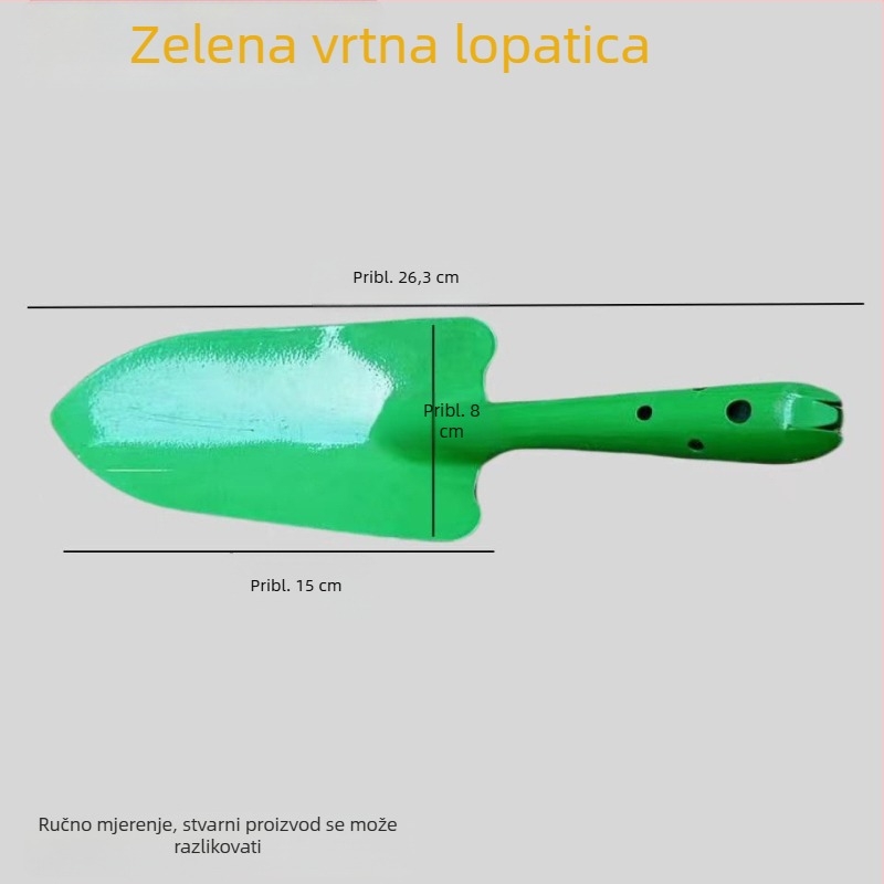 Šarena vrtna lopata za kopanje i sadnju, kompaktna metalna lopata za vanjsku upotrebu