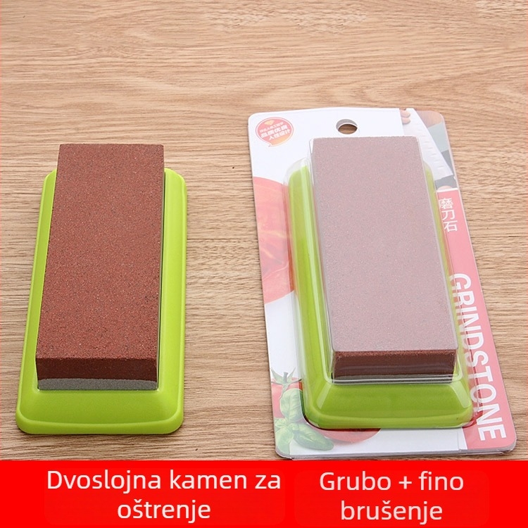 Kuhinjski dvostrani kamen za oštrenje, protuklizni, uljni kamen za brzo oštrenje, kuhinjski gadget